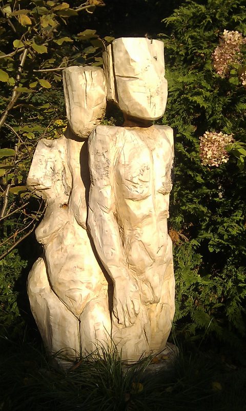 Paar 1 – holzskulpturen, Pappel