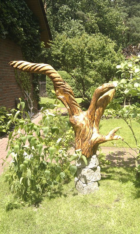 Flageidler – holzskulpturen, Douglasie