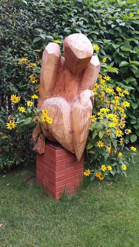 Der Poet – holzskulpturen, Douglasie