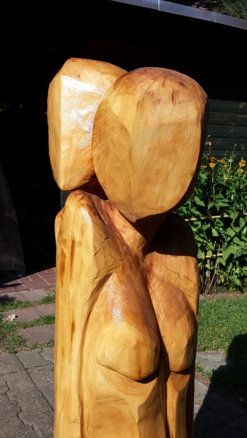 Hochzeitspaar – holzskulpturen, Linde