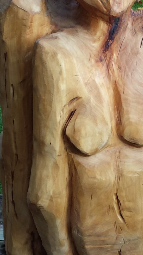 Paar 3 – holzskulpturen, Linde