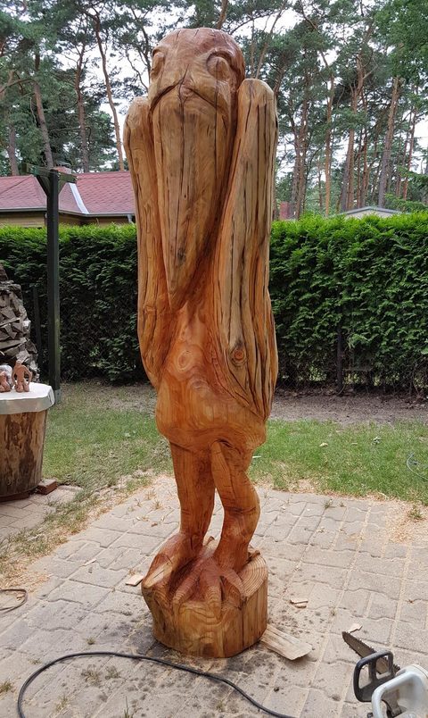 Knarschewo – holzskulpturen, Douglasie