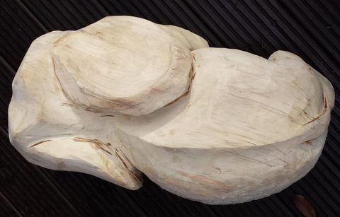 Lillefant – holzskulpturen, Eiche