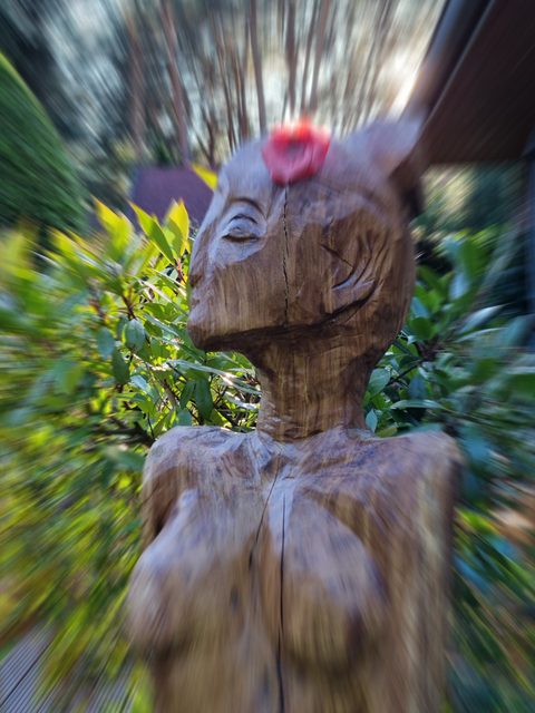 Freundin von Frieda Kahlo – holzskulpturen, Robinie