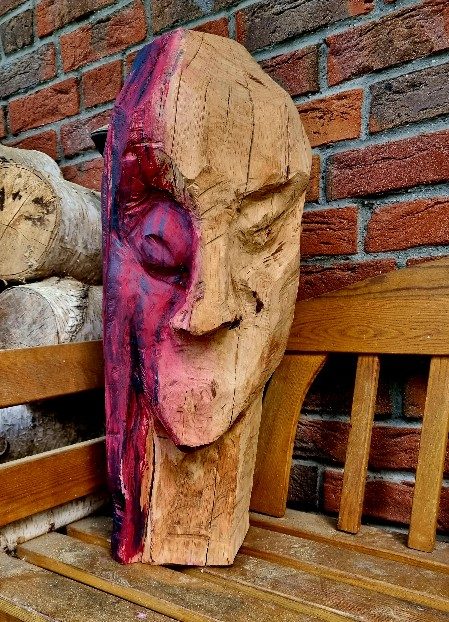 krieger – holzskulpturen, Eiche