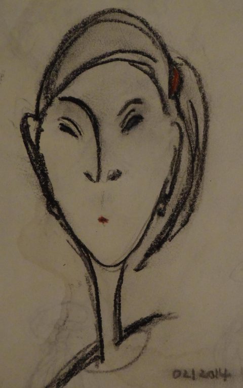 Frauenköpfe – skizzenbuch