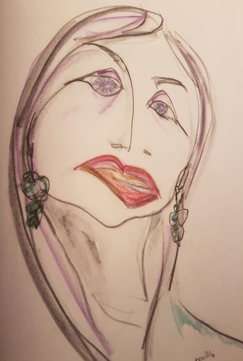 Frauenköpfe – skizzenbuch
